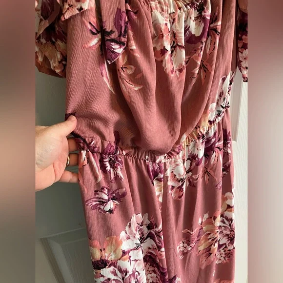 AUW Jumpsuit size 12 Large L NWT floral flowy boho New - Picture 12 of 16